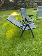 Tuinstoelen van ijzer, Tuin en Terras, Tuinsets en Loungesets, 4 zitplaatsen, Gebruikt, Aluminium, Ophalen of Verzenden
