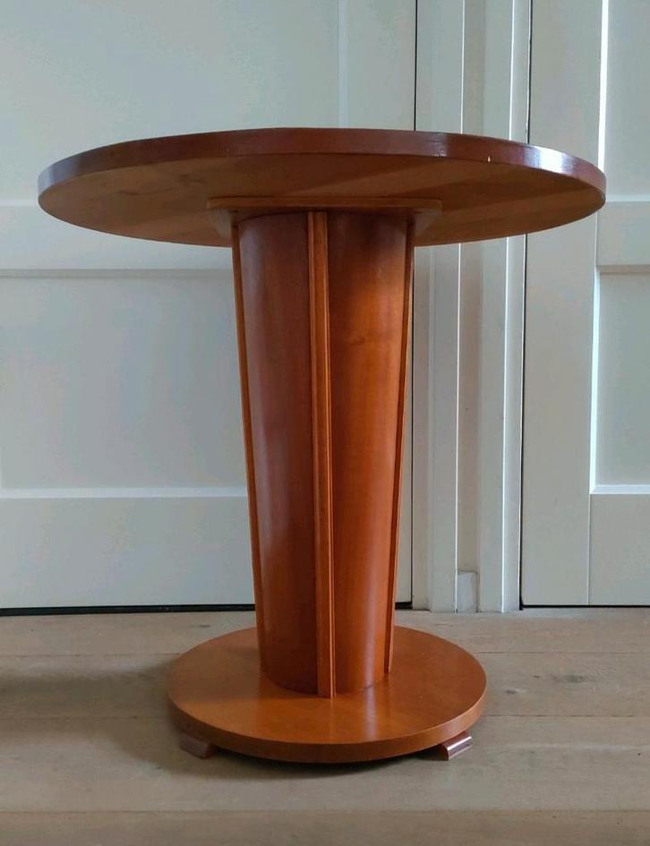 art deco salontafel bijzettafel antieke tafel rond, Huis en Inrichting, Tafels | Bijzettafels, Gebruikt, Rond, Ophalen