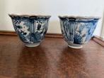 Set 2 Makkum Tichelaar blauw witte kraaikommen, nummer 293, Ophalen of Verzenden