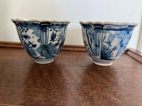 Set 2 Makkum Tichelaar blauw witte kraaikommen, nummer 293, Antiek en Kunst, Antiek | Keramiek en Aardewerk, Ophalen of Verzenden