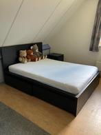 Ledikant Malm 140*200, Huis en Inrichting, Ophalen, Zo goed als nieuw, Tweepersoons