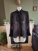 Grace en Mila M 38 40 zwarte transparante blouse 10 euro inc, Maat 38/40 (M), Zo goed als nieuw, Grace en Mila, Zwart