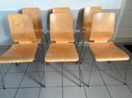 Stoelen Ikea Gilbert vintage 6 stuks, Huis en Inrichting, Stoelen, Ophalen, Gebruikt, Bruin, Vijf, Zes of meer stoelen