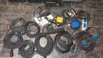 230 volt kabels/blokken - 19 stuks, Ophalen of Verzenden, Gebruikt, Kabel of Snoer