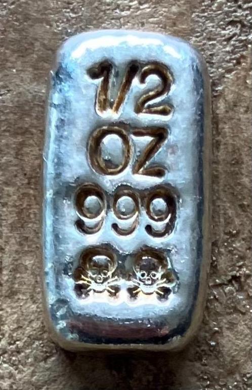 zilverbaar 1/2 ounce, Postzegels en Munten, Edelmetalen en Baren, Zilver, Ophalen