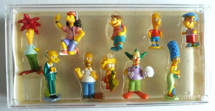 The Simpsons show case met 10 figuren  2007, Verzamelen, Film en Tv, Zo goed als nieuw, Tv, Actiefiguur of Pop, Ophalen of Verzenden