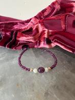 Robijn Akoya zoutwater parel liefde geluk uniek eyecatcher, Met edelsteen, Nieuw, Ophalen of Verzenden, Rood