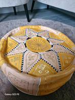 Prachtige marrokaanse poef, Huis en Inrichting, Banken | Voetenbanken en Poefen, Minder dan 50 cm, Rond, Minder dan 50 cm, Ophalen of Verzenden