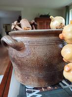 Franse brocante grote grespot gres keuken oude vaas, Antiek en Kunst, Ophalen of Verzenden
