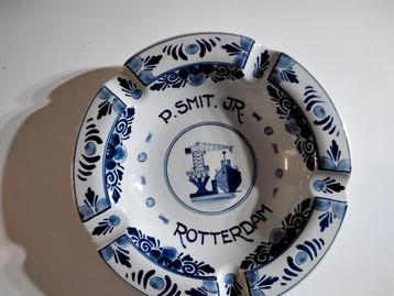 Mooie delfs blauwe asbak p.smit Jr rotterdam  beschikbaar voor biedingen