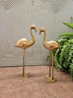 Messing goud antiek vintage flamingo decoratie bolt interior, Antiek en Kunst, Ophalen of Verzenden