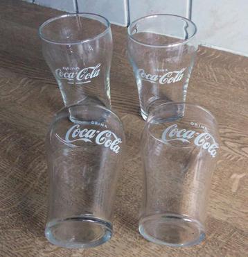 Coca Cola glazen "Drink Coca Cola" glas set 4 stuks