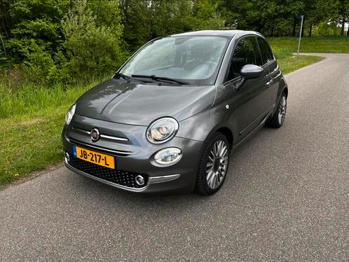 Fiat 500 Twinair Turbo Lounge 80pk 2016 Grijs, Auto's, Fiat, Particulier, ABS, Airbags, Airconditioning, Alarm, Bluetooth, Boordcomputer