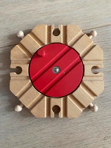 Draaibare Baanwisselaar voor de houten treinbaan beschikbaar voor biedingen