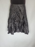 Stoere zwarte glanzende rok mt 40 merk Steps, Maat 38/40 (M), ., Zwart, Ophalen of Verzenden