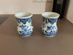 Delfts blauwe vazen 2 stuks, Antiek en Kunst, Antiek | Keramiek en Aardewerk, Ophalen of Verzenden