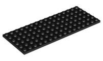 Lego Black Plate 6 x 16, Ophalen of Verzenden, Gebruikt, Losse stenen, Lego
