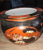 Hand geschilderd 2 bloempotten, Antiek en Kunst, Antiek | Vazen, Ophalen