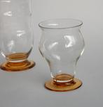 W.J Rozendaal Kristalunie 2 antieke glazen Nectar en Huygens, Antiek en Kunst, Ophalen of Verzenden