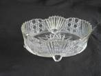 Ovale glazen schaal op pootjes, waaierglas, Antiek en Kunst, Ophalen