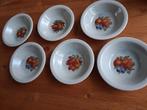 6 kleine fruitschaaltjes, Antiek en Kunst, Ophalen