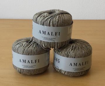 3 bollen Amalfi Garen - zilver - Langyarns / Lang  beschikbaar voor biedingen
