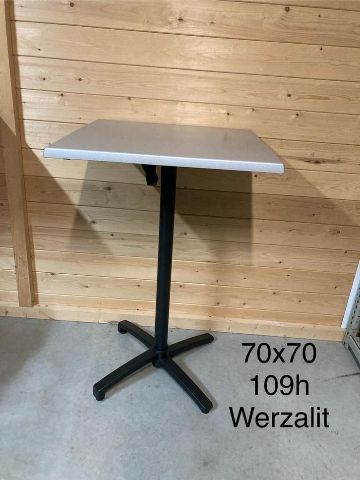 Statafel met omklapbaar blad, Tuin en Terras, Tuintafels, Nieuw, Vierkant, Aluminium, Ophalen