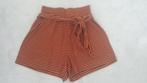 Oranje zwart gestreepte korte broek maat M, Maat 38/40 (M), Kort, Oranje, Ophalen of Verzenden