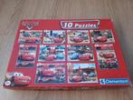 Doos met 10 puzzels Cars (Disney), Ophalen of Verzenden, 10 tot 50 stukjes, Gebruikt, 4 tot 6 jaar