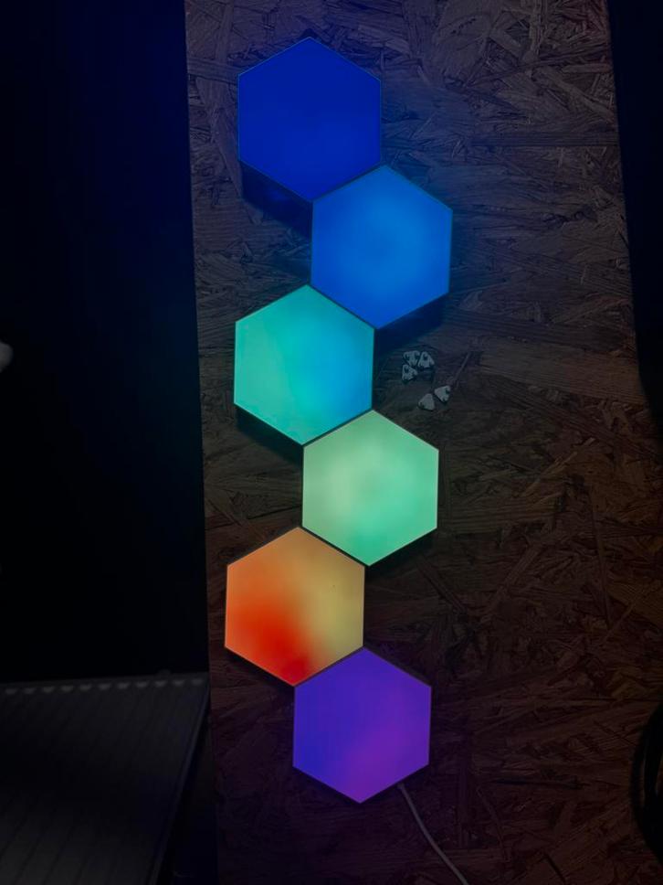 ILMYO TRAY LED Hexagon Lampen - 6 stuks, Huis en Inrichting, Lampen | Wandlampen, Gebruikt, Ophalen of Verzenden