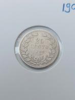 25 cent 1903 Wilhelmina zilveren muntje, Ophalen of Verzenden, Koningin Wilhelmina, 25 cent