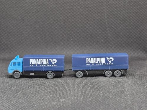 Fleischmann 8279 - MB met huifcombinatie 'Panalpina' (14838), Hobby en Vrije tijd, Modeltreinen | N-Spoor, Gebruikt, Overige typen