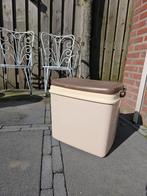 Bruin/beige vintage curver koelbox, Caravans en Kamperen, Ophalen of Verzenden, Gebruikt, Koelelement