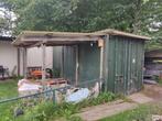 Opslagcontainer 20ft met overkapping, Ophalen