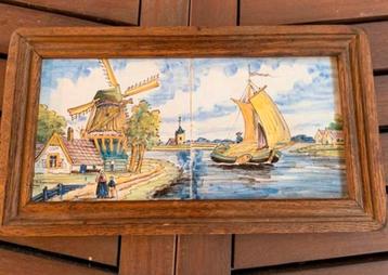 Tegeltableau leuk oude tegels in goede staat info 0646396866 beschikbaar voor biedingen