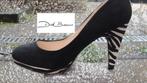 DICK BOONS  🎉zwart +zebraprint pumps mt 40, Pumps, Verzenden, Zwart, Dick boons