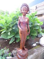 waardevol prachtig vrouw beeld uit hout gesneden 65 cm, Ophalen of Verzenden