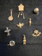 9 zilveren bedels jaren 60 . Een koop !!, Overige merken, Overige materialen, Ophalen of Verzenden, Zo goed als nieuw