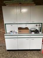 Retro keukenkast, Ophalen, Gebruikt, 100 tot 150 cm, Wit