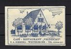 170 Westerbroek cafe rest VELDZICHT, Ophalen of Verzenden, Nederland