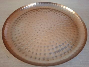 Schaal 35cm - koper-look beschikbaar voor biedingen
