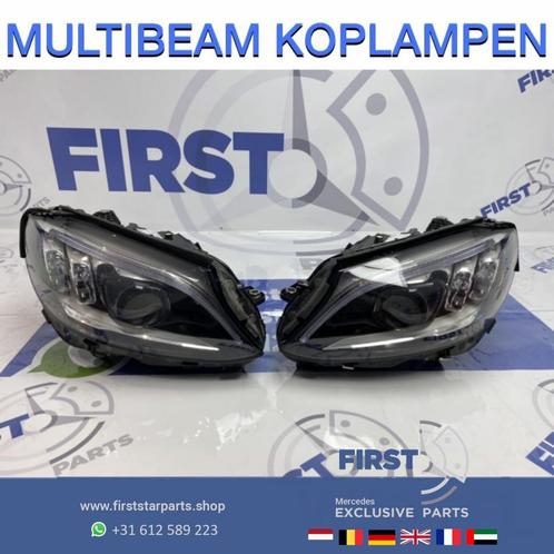 W205 Facelift Multibeam LED koplamp set COMPLEET Mercedes C, Auto-onderdelen, Verlichting, Mercedes-Benz, Gebruikt, Ophalen of Verzenden