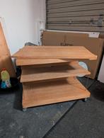 Teak tv meubel met draaiplateau., Ophalen, Gebruikt, Teakhout, 50 tot 100 cm