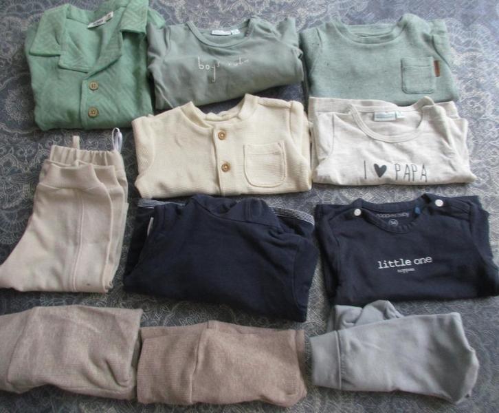 lange mouw babaykleertjes maat 50 - 56 div merken, Kinderen en Baby's, Babykleding | Maat 56, Zo goed als nieuw, Jongetje, Ophalen of Verzenden
