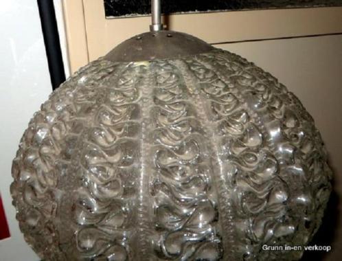 Doria Leuchten IJsglas Globe Hanglamp, Huis en Inrichting, Lampen | Hanglampen, Gebruikt, Minder dan 50 cm, Glas, Ophalen