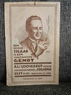 Oud Reclame ~ Sigaren Folder van Sigarenfabriek Juliana Best, Verzenden, Gebruikt, Overige typen
