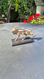 Edelhert nr 16 van de serie verzilverde dieren van het WNF., Ophalen, Gebruikt, Dier