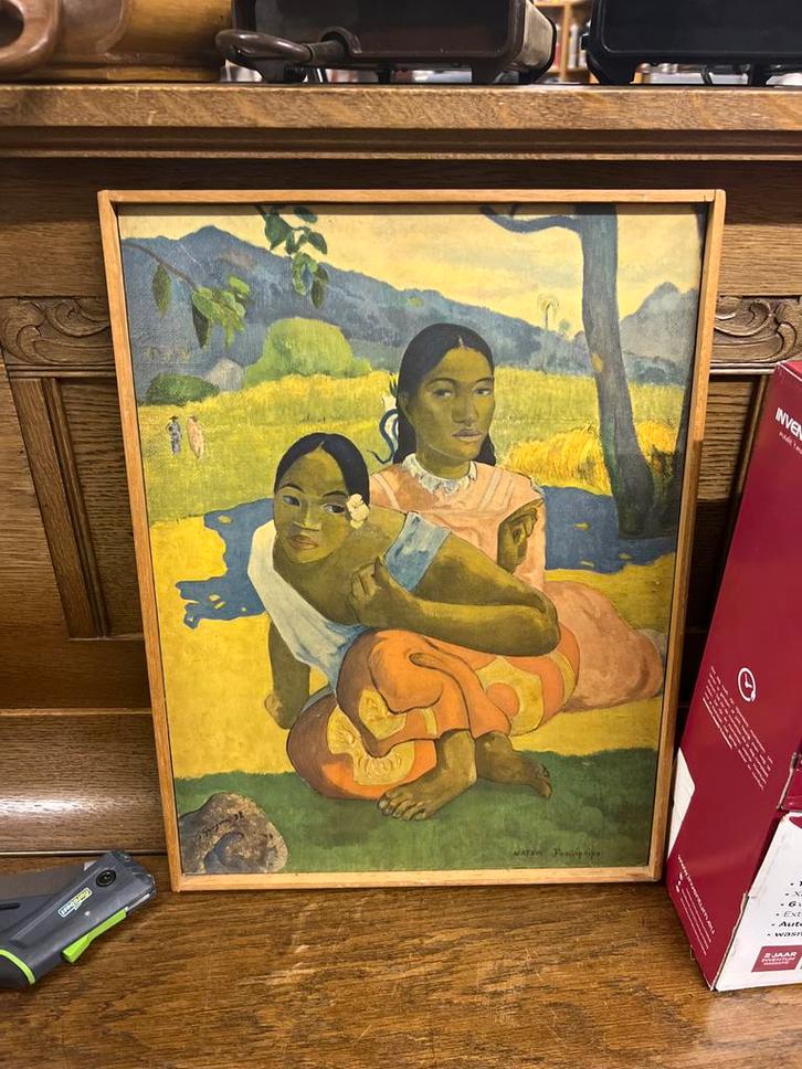 Reproductie Gauguin - Nafea faa ipoipo, Antiek en Kunst, Kunst | Schilderijen | Klassiek, Ophalen