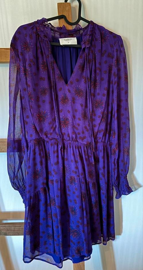 Ba&sh, jurkje, maat 2, NIEUW, Kleding | Dames, Jurken, Nieuw, Maat 38/40 (M), Paars, Verzenden
