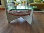 jaren 70 vintage salontafel Pastoe ?, Ophalen, Gebruikt, Rond, 50 tot 100 cm